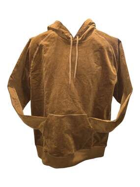 Carhartt WIP Hooded Cord Sweatshirt in Tawny Gold Men's Size Medium